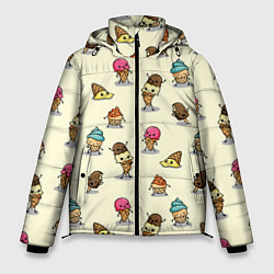 Куртка зимняя мужская Мороженое с характером, цвет: 3D-черный
