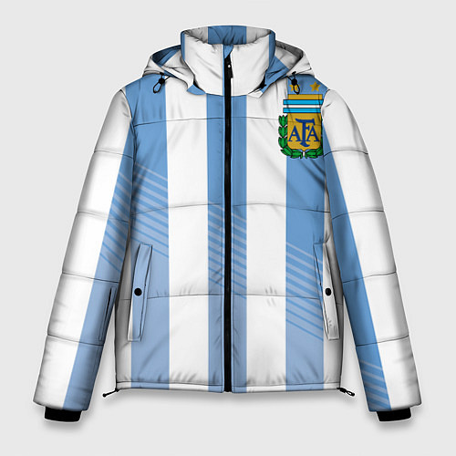 Мужская зимняя куртка Сборная Аргентины: ЧМ-2018 / 3D-Светло-серый – фото 1