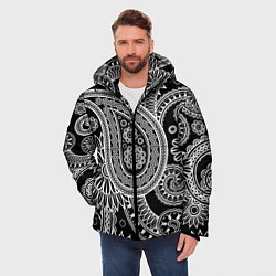 Куртка зимняя мужская Paisley, цвет: 3D-черный — фото 2