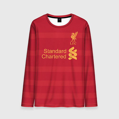 Мужской лонгслив Liverpool FC: Standart Chartered / 3D-принт – фото 1