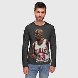 Лонгслив мужской Bulls 23: Jordan, цвет: 3D-принт — фото 2