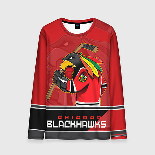 Мужской лонгслив Chicago Blackhawks / 3D-принт – фото 1