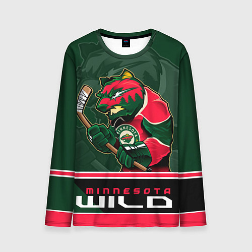 Мужской лонгслив Minnesota Wild / 3D-принт – фото 1