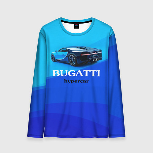 Мужской лонгслив Bugatti hypercar / 3D-принт – фото 1