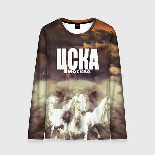 Мужской лонгслив ЦСКА Москва / 3D-принт – фото 1
