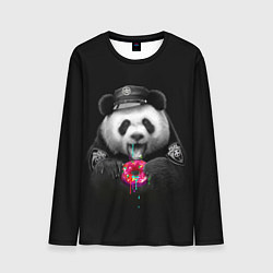 Лонгслив мужской Donut Panda, цвет: 3D-принт