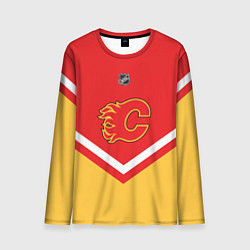 Лонгслив мужской NHL: Calgary Flames, цвет: 3D-принт
