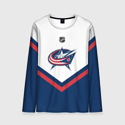 Лонгслив мужской NHL: Columbus Blue Jackets, цвет: 3D-принт