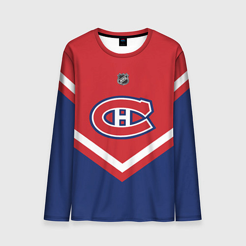 Мужской лонгслив NHL: Montreal Canadiens / 3D-принт – фото 1
