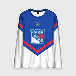 Лонгслив мужской NHL: New York Rangers, цвет: 3D-принт