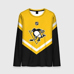 Лонгслив мужской NHL: Pittsburgh Penguins, цвет: 3D-принт