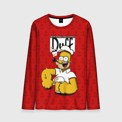 Лонгслив мужской Duff Beer, цвет: 3D-принт