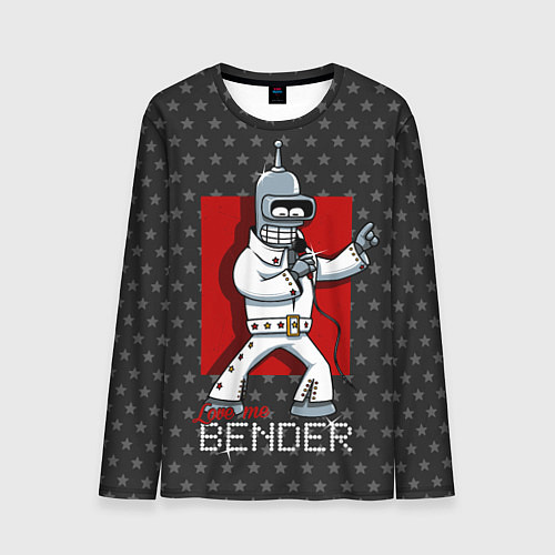 Мужской лонгслив Bender Presley / 3D-принт – фото 1