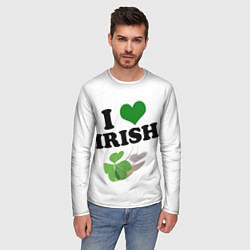 Лонгслив мужской Ireland, I love Irish, цвет: 3D-принт — фото 2