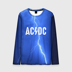 Лонгслив мужской AC/DC: Lightning, цвет: 3D-принт