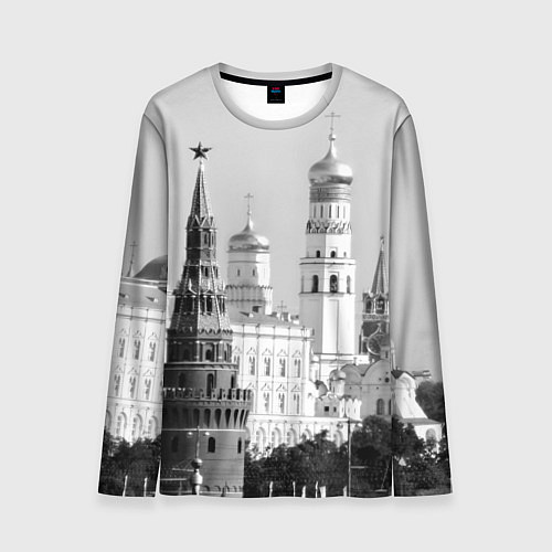 Мужской лонгслив Москва: Кремль / 3D-принт – фото 1