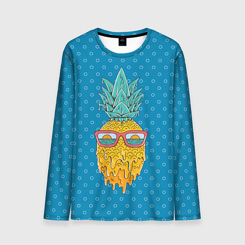 Мужской лонгслив Ананасовое лето / 3D-принт – фото 1