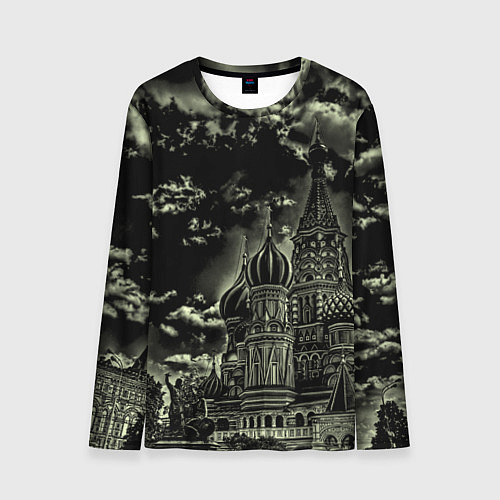 Мужской лонгслив Dark Kremlin / 3D-принт – фото 1