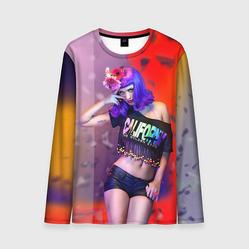 Мужской лонгслив Кэти Перри: Калифорния / 3D-принт – фото 1