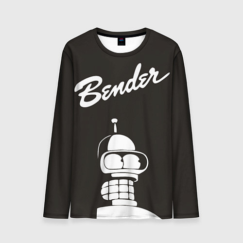 Мужской лонгслив Bender Retro / 3D-принт – фото 1