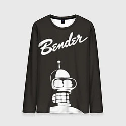 Лонгслив мужской Bender Retro, цвет: 3D-принт