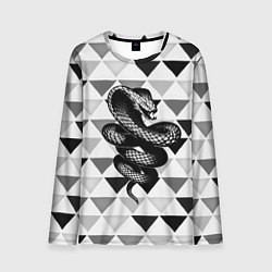 Мужской лонгслив Snake Geometric