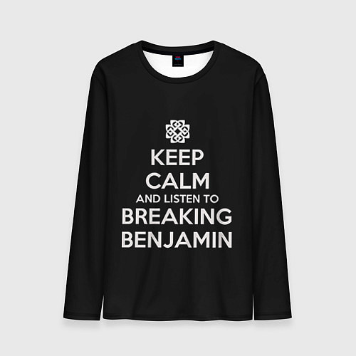 Мужской лонгслив Keep Calm & Breaking Benjamin / 3D-принт – фото 1