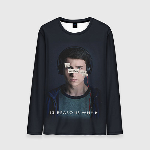 Мужской лонгслив 13 reason why / 3D-принт – фото 1