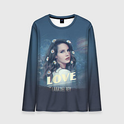 Лонгслив мужской Lana Del Rey: Love, цвет: 3D-принт
