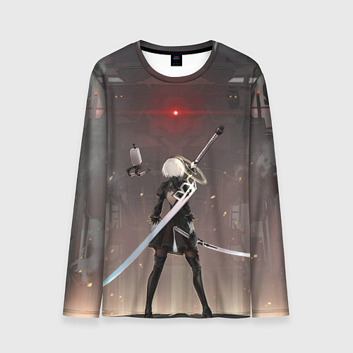 Мужской лонгслив Мечница 2B: Nier / 3D-принт – фото 1