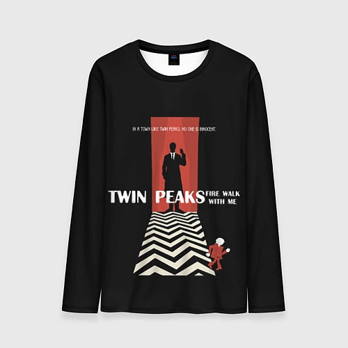 Мужской лонгслив Twin Peaks Man / 3D-принт – фото 1