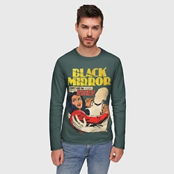 Лонгслив мужской Black Mirror: Blocked, цвет: 3D-принт — фото 2
