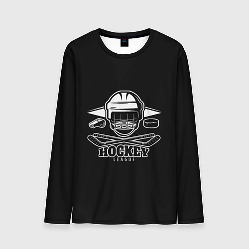 Мужской лонгслив Hockey League / 3D-принт – фото 1