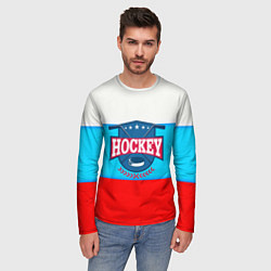 Лонгслив мужской Hockey Russia, цвет: 3D-принт — фото 2