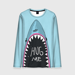 Лонгслив мужской Shark: Hug me, цвет: 3D-принт
