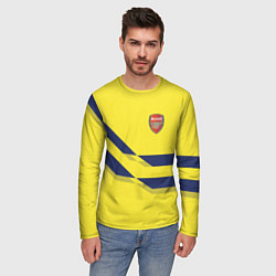Лонгслив мужской Arsenal FC: Yellow style, цвет: 3D-принт — фото 2