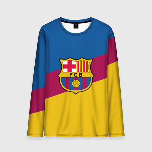 Мужской лонгслив FC Barcelona 2018 Colors / 3D-принт – фото 1