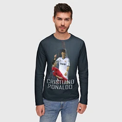 Лонгслив мужской Christiano Ronaldo, цвет: 3D-принт — фото 2