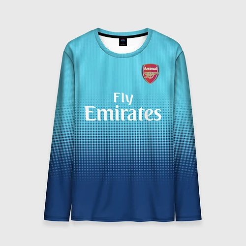 Мужской лонгслив Arsenal FC: Blue Away 17/18 / 3D-принт – фото 1