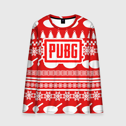Мужской лонгслив PUBG: New Year / 3D-принт – фото 1