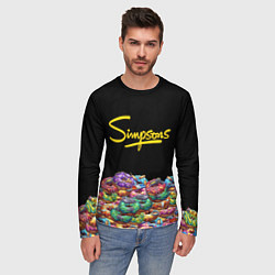Лонгслив мужской Simpsons Donuts, цвет: 3D-принт — фото 2