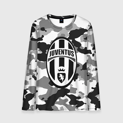 Мужской лонгслив FC Juventus: Camouflage / 3D-принт – фото 1