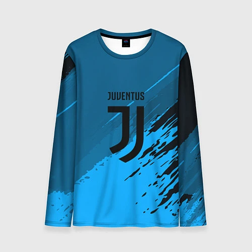 Мужской лонгслив FC Juventus: Abstract style / 3D-принт – фото 1