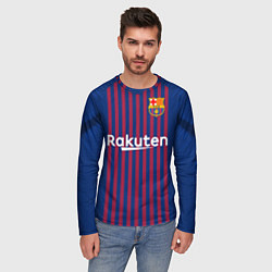 Лонгслив мужской FC Barcelona: Home 18/19, цвет: 3D-принт — фото 2