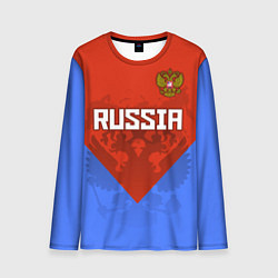 Мужской лонгслив Russia Red & Blue