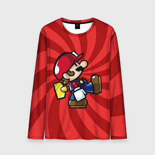 Мужской лонгслив Super Mario: Red Illusion / 3D-принт – фото 1