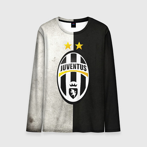 Мужской лонгслив FC Juventus W&B / 3D-принт – фото 1