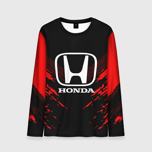 Мужской лонгслив Honda: Red Anger / 3D-принт – фото 1