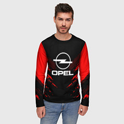 Лонгслив мужской Opel: Red Anger, цвет: 3D-принт — фото 2