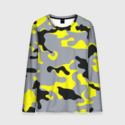 Мужской лонгслив Yellow & Grey Camouflage